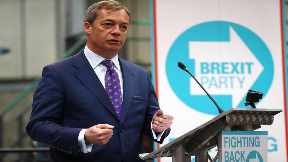 Brexit Party leader Nigel Farage